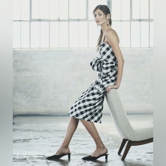 White House Black Market Gingham Picnic Dress - Picture 2 of 11